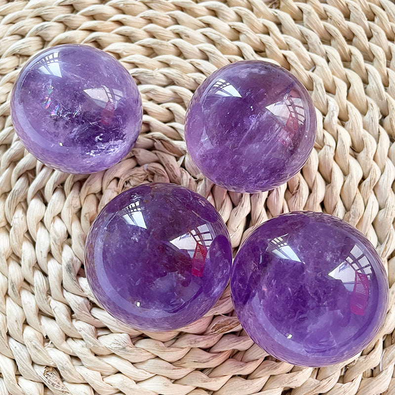 High Transpanrency Amethyst Spheres
