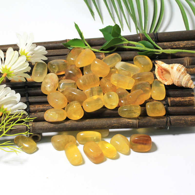 Yellow Fluorite Tumble Stones