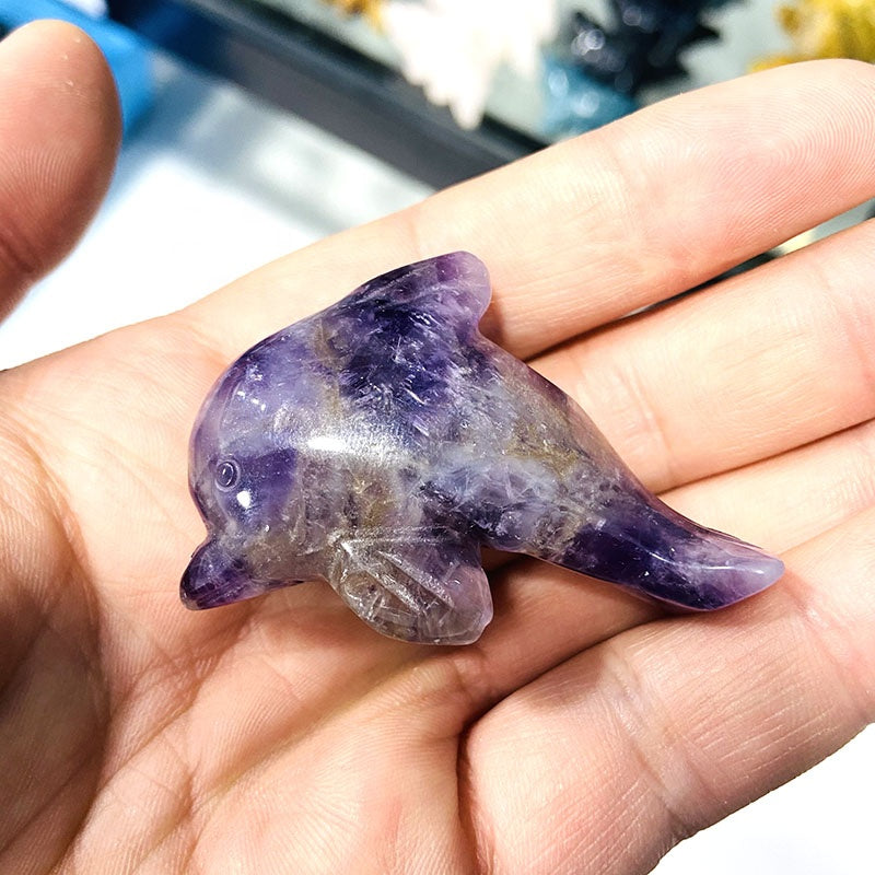 Crystal Gemstone Dolphin 2 Inch /2.5 Inch