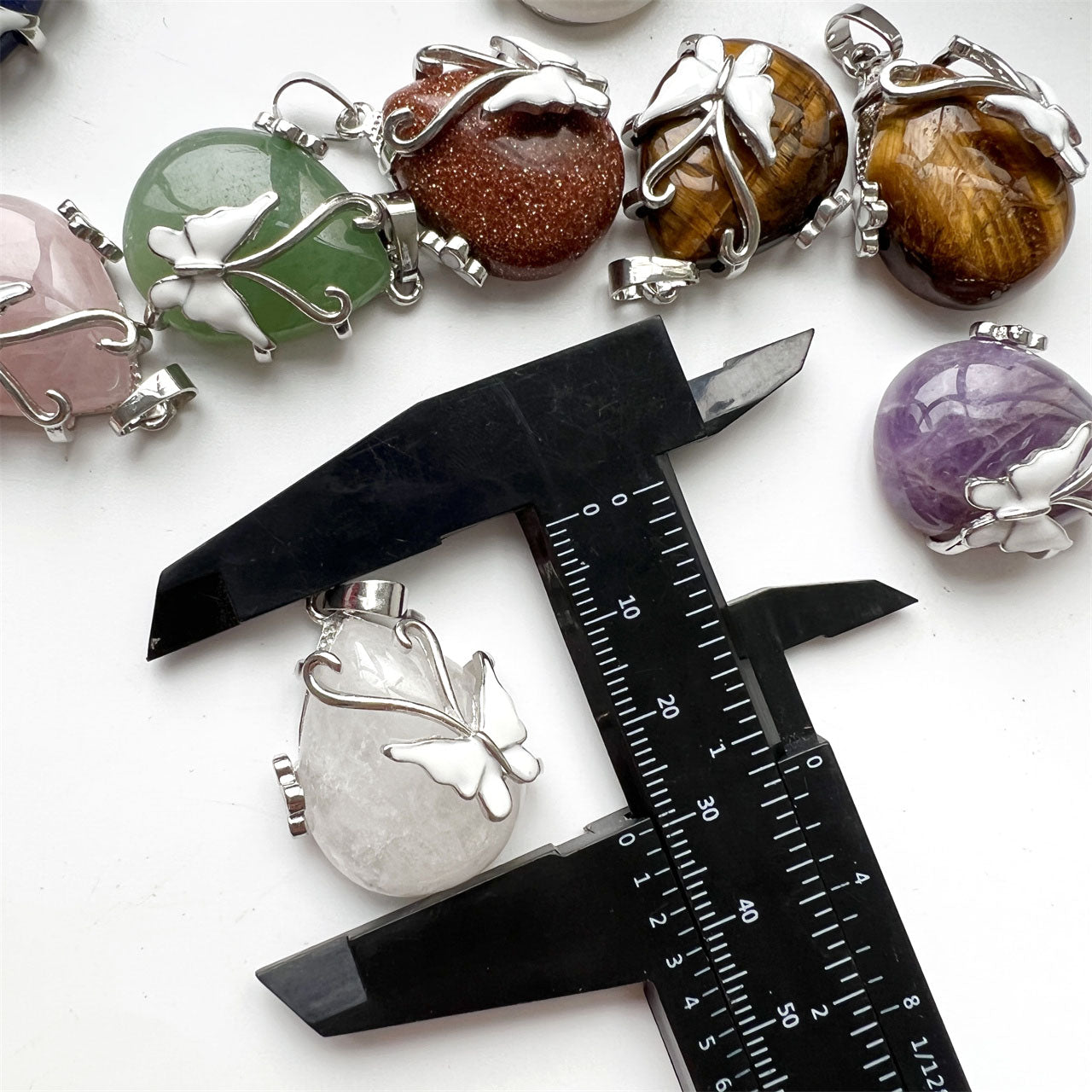 Butterfly Crystal Drop Pendants
