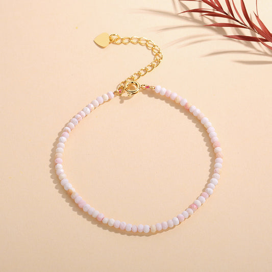Queen Shell Rouge 2.5mm Facet Bracelets
