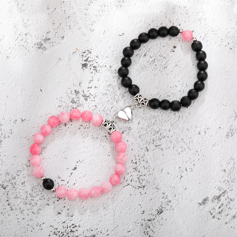 Couple Lovers Magnetic Attraction Double Bracelets
