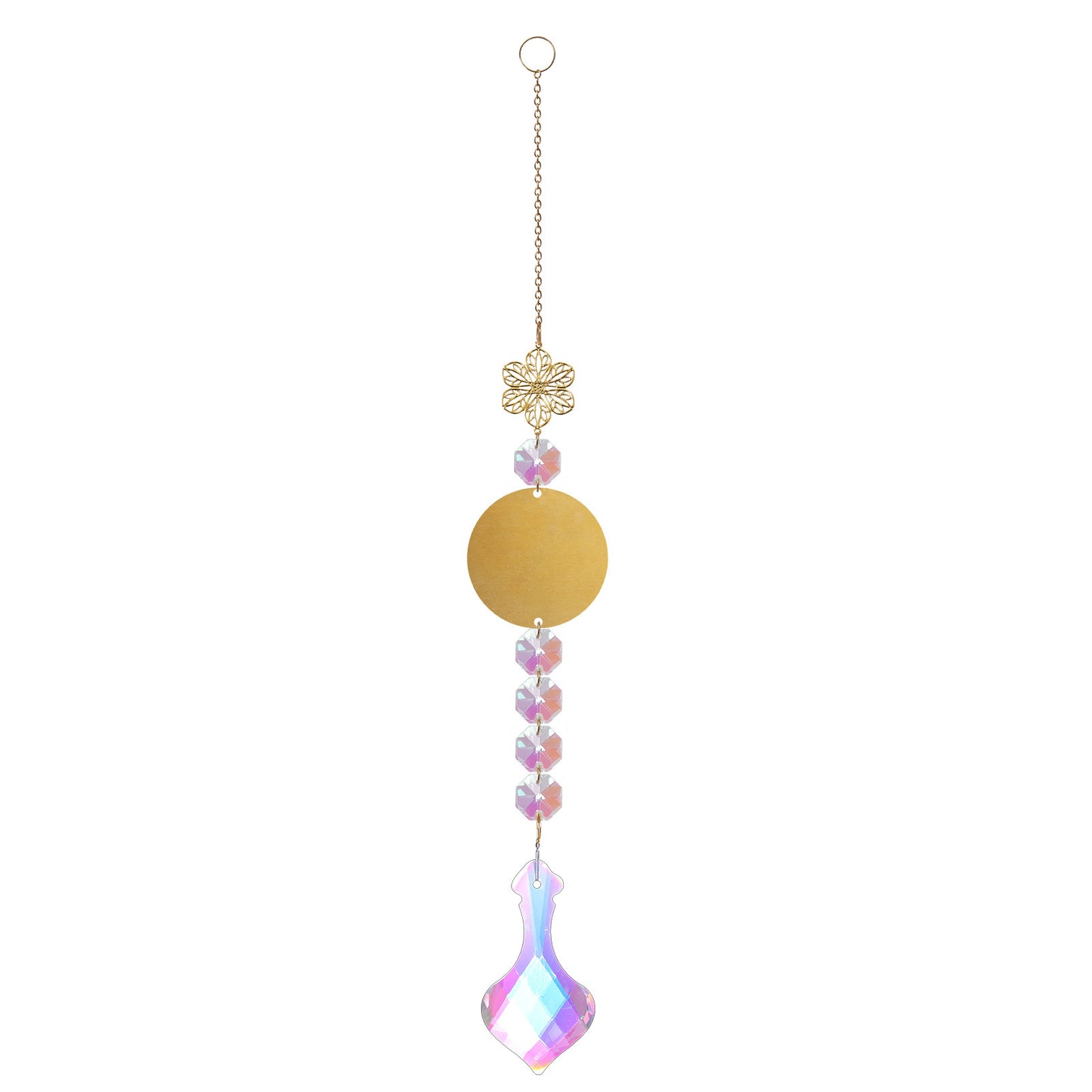 Metal Slice Colorful Pendant Suncatcher Ornaments