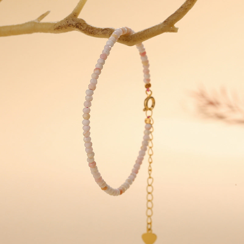 Queen Shell Rouge 2.5mm Facet Bracelets