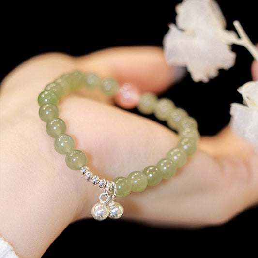 Hetian Jade South Red Agate 6mm Bead Bracelets