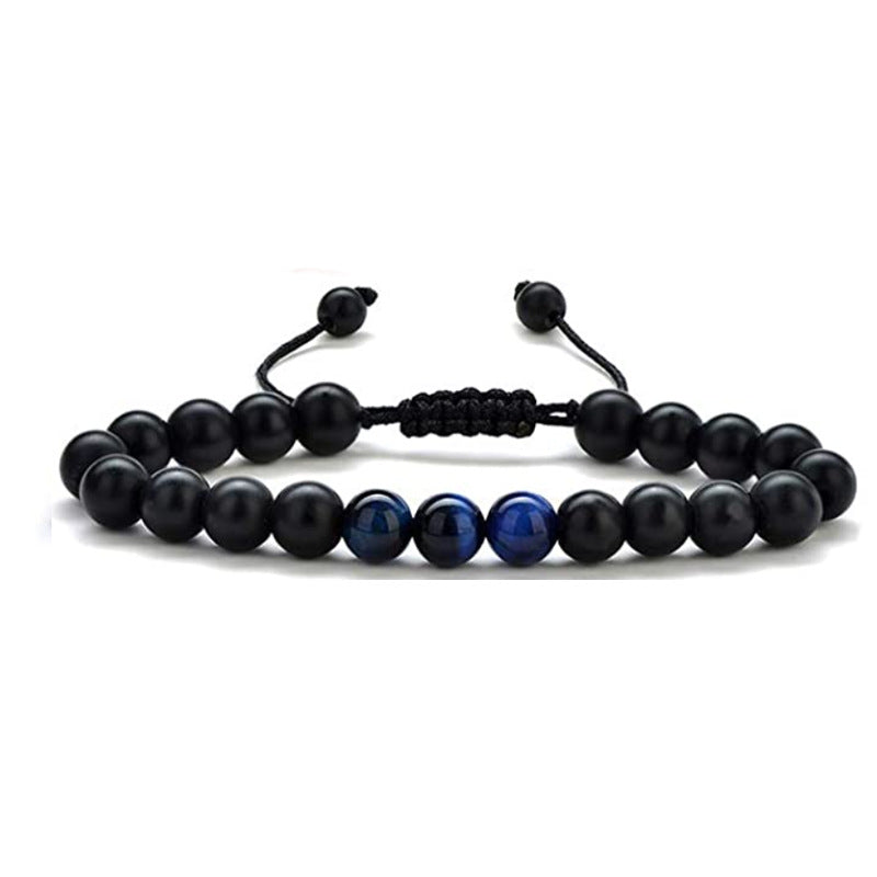 Tiger Eye Black Agate Turquoise 8mm Bead Bracelets