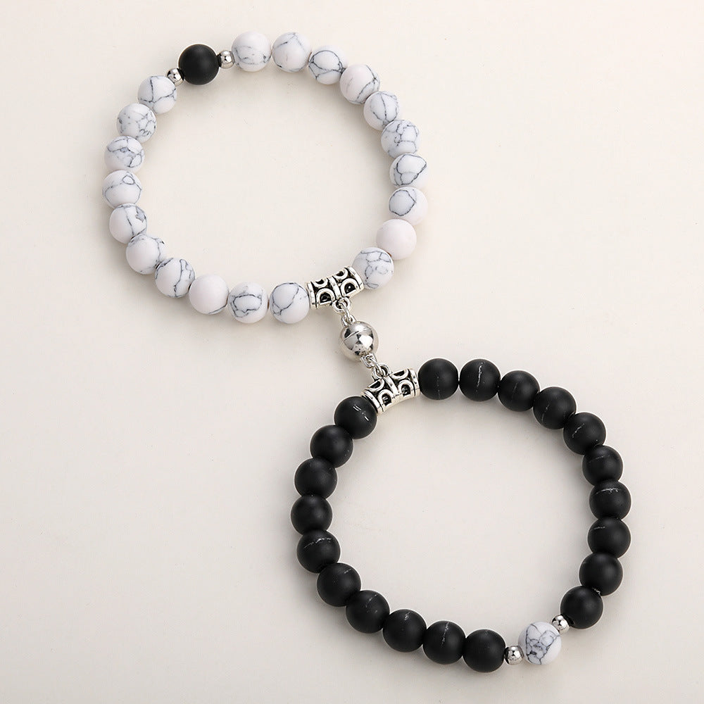 Couple Lovers Magnetic Attraction Double Bracelets
