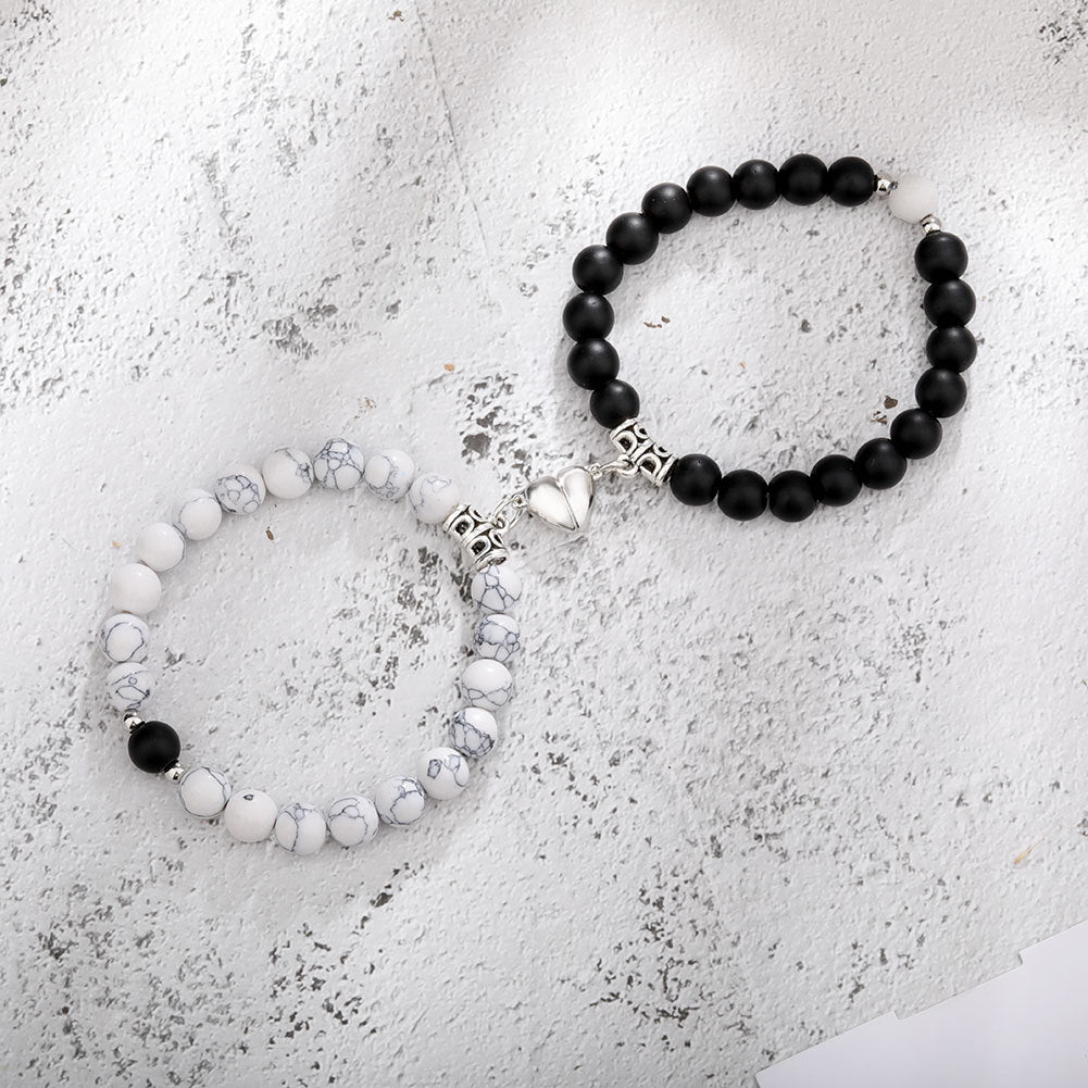Couple Lovers Magnetic Attraction Double Bracelets