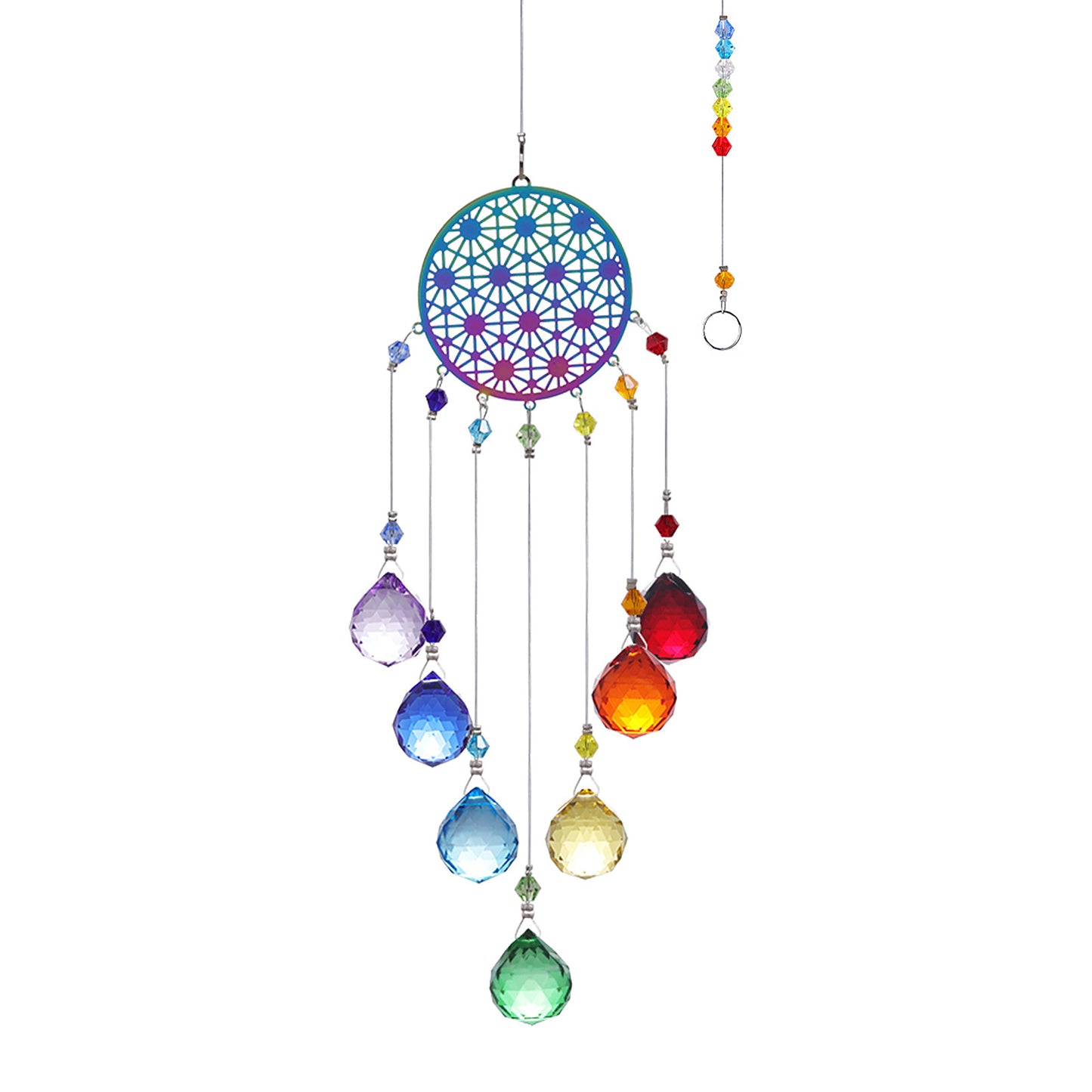 Rainbow Chakra Suncatcher Ornaments