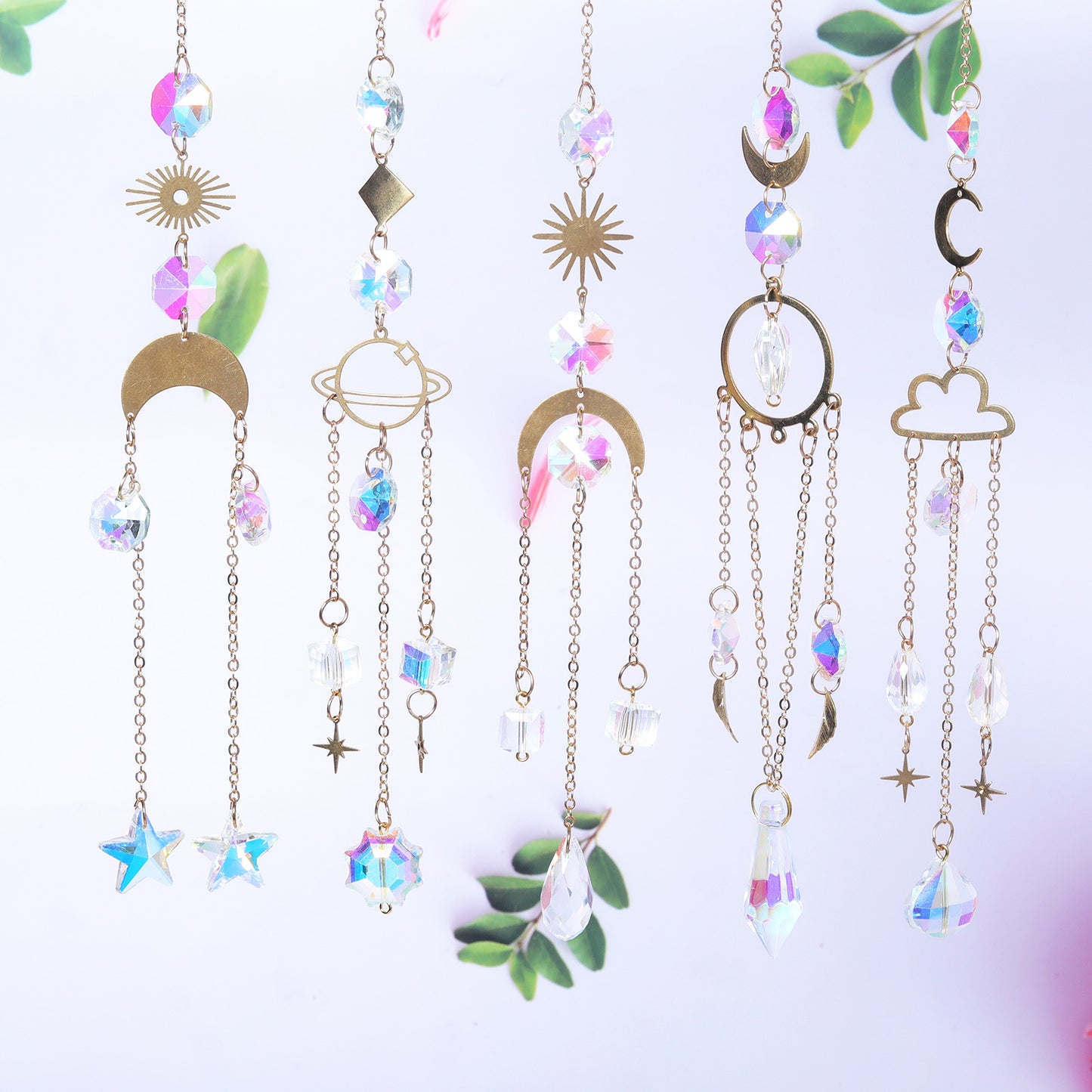 Metal Slice Colorful Pendant Suncatcher Ornaments