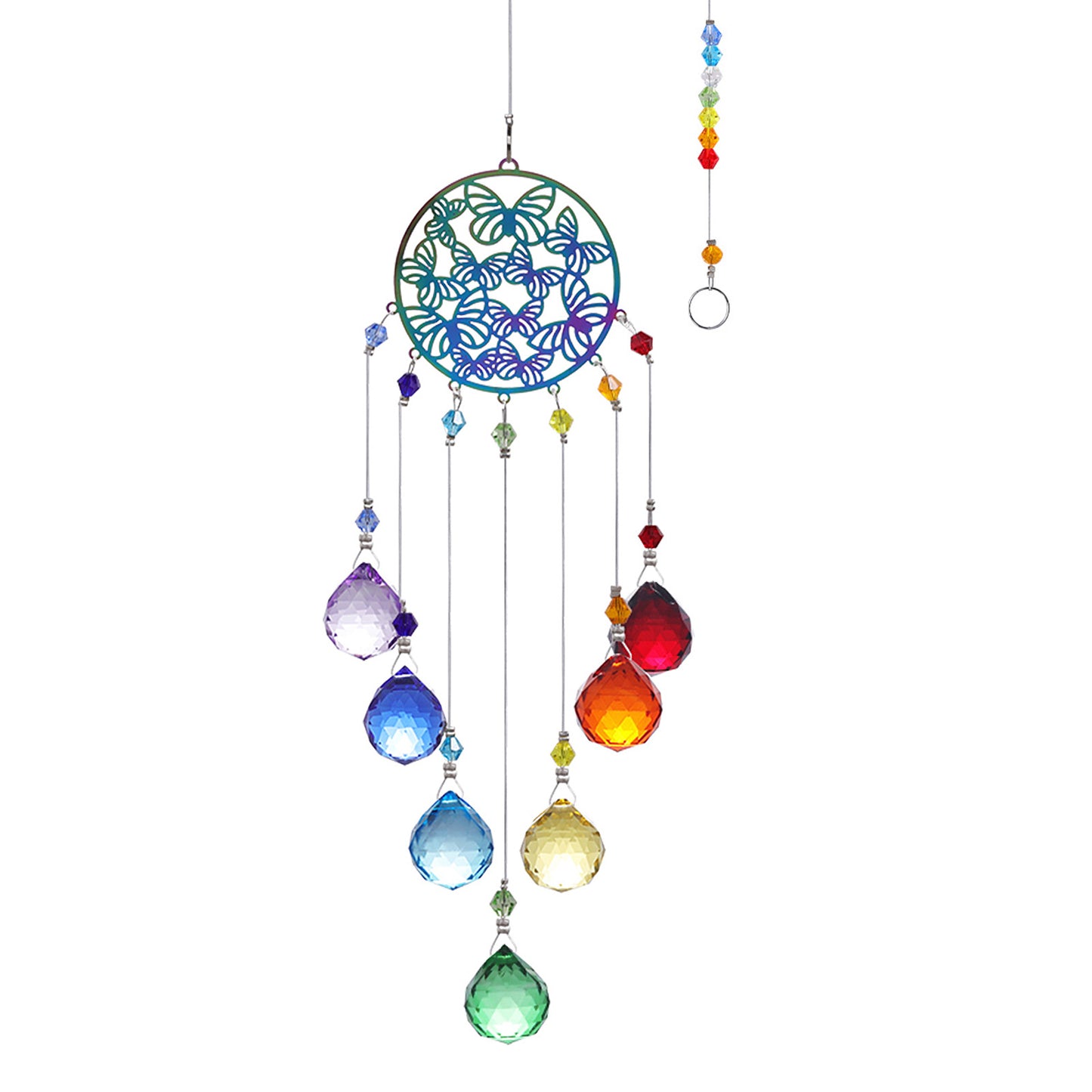 Rainbow Chakra Suncatcher Ornaments