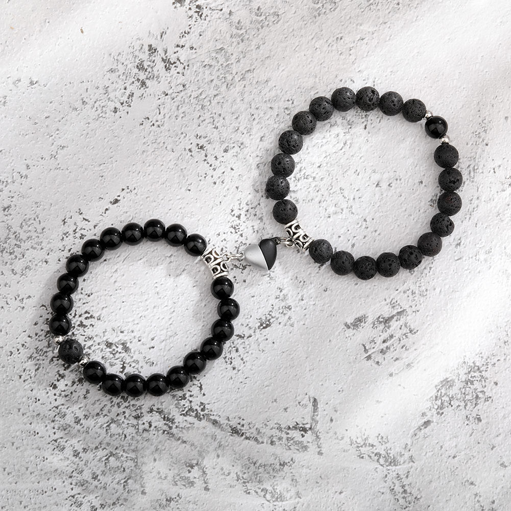 Couple Lovers Magnetic Attraction Double Bracelets
