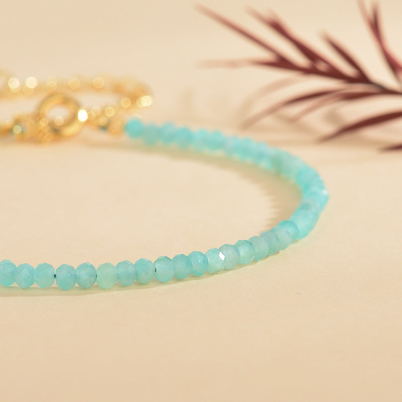 Amazonite 3mm/2.5mm Facet Abacus Bracelets