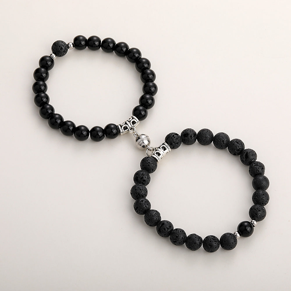 Couple Lovers Magnetic Attraction Double Bracelets