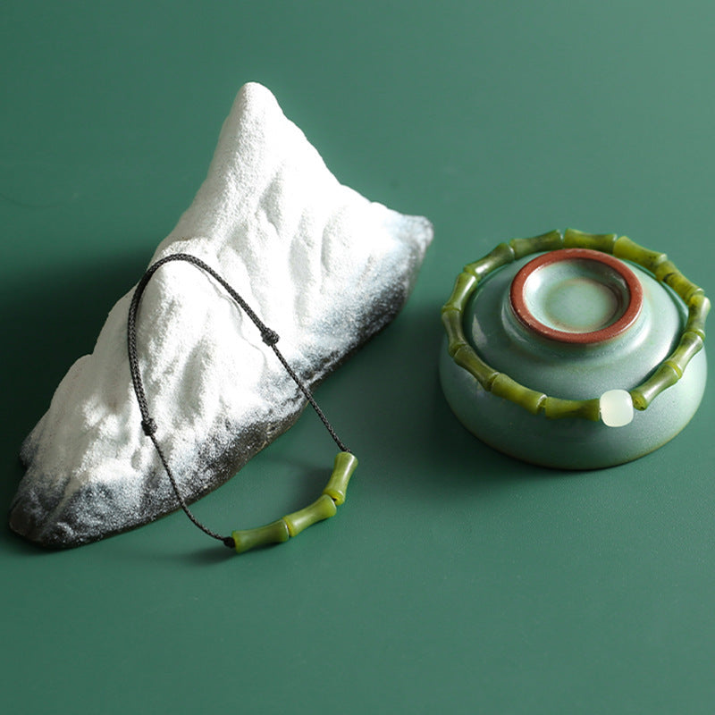 Bamboo Style Peridot Ethnic Style Bracelets