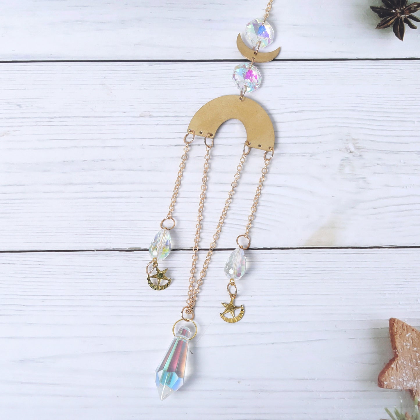 Metal Slice Colorful Pendant Suncatcher Ornaments