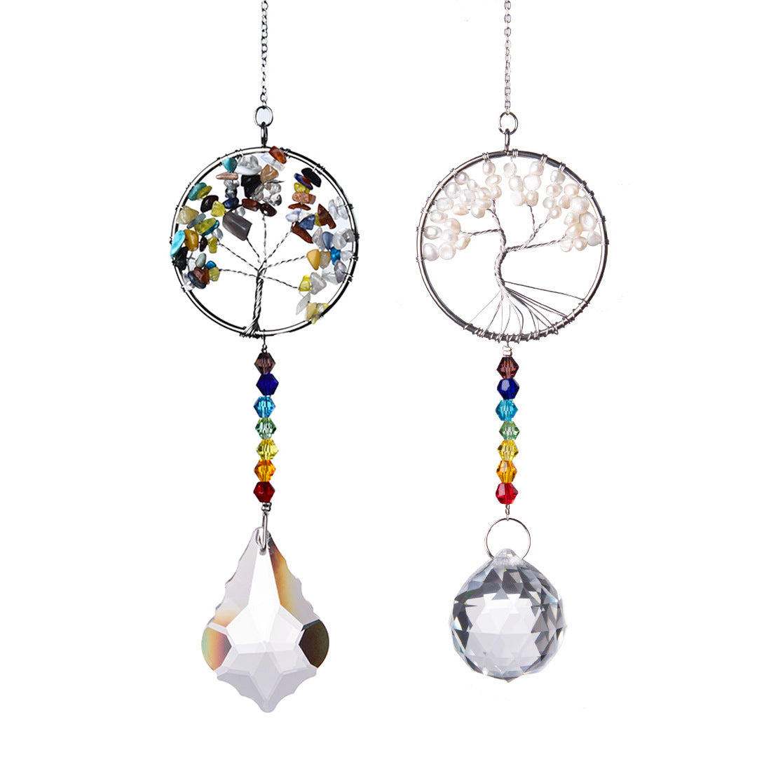 7 Chakra Life Tree Suncatcher Ornaments