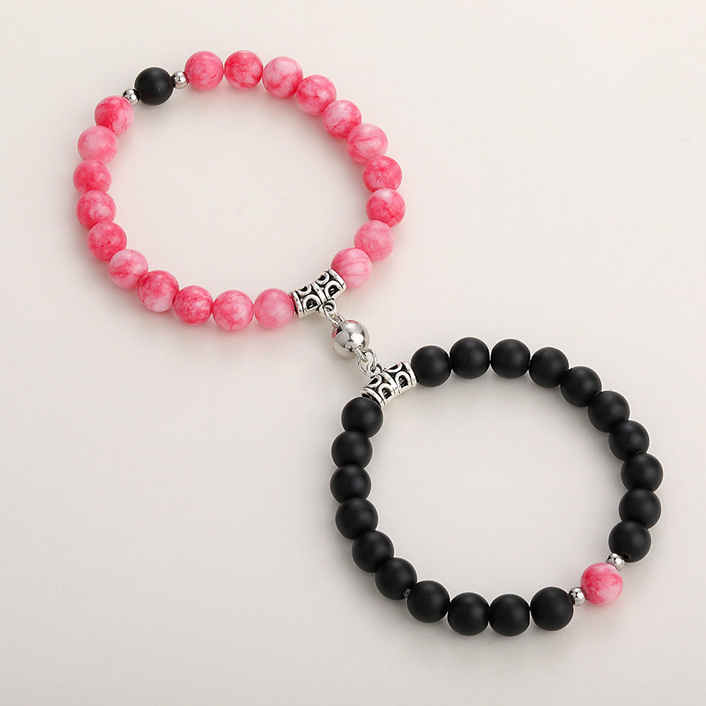 Couple Lovers Magnetic Attraction Double Bracelets