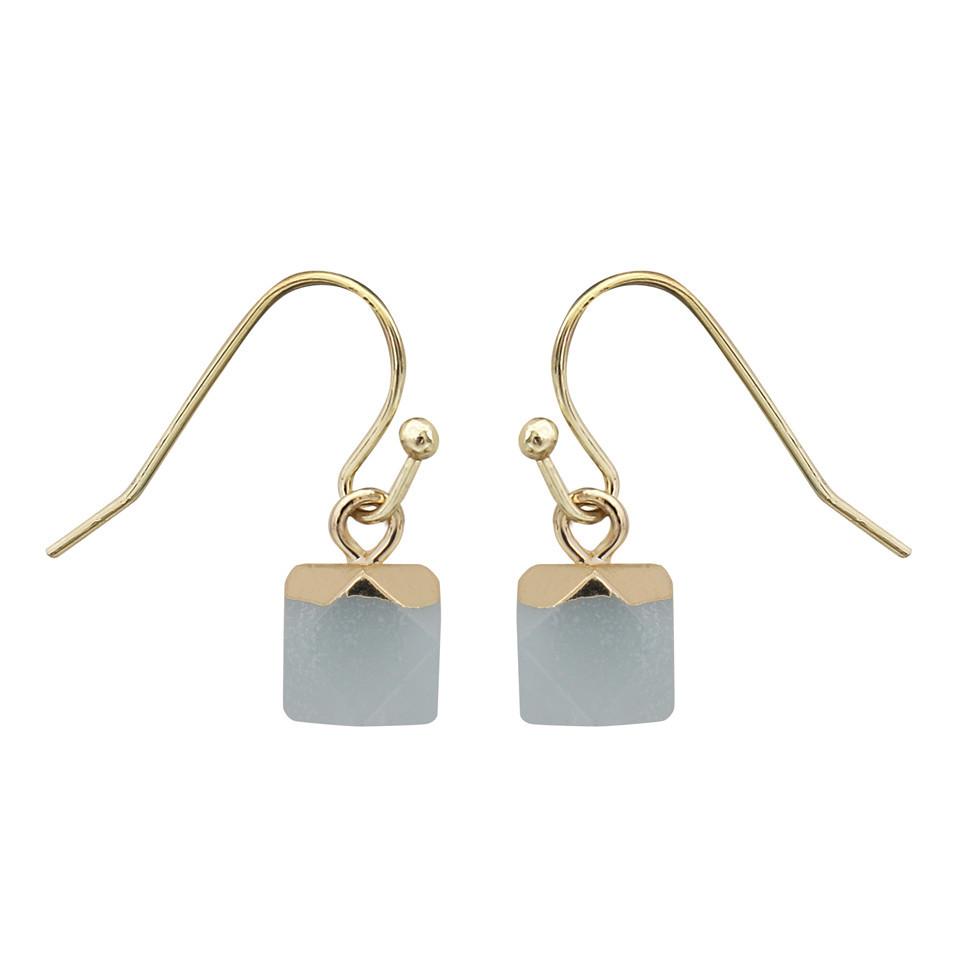 Crystal Polyhedron Earrings