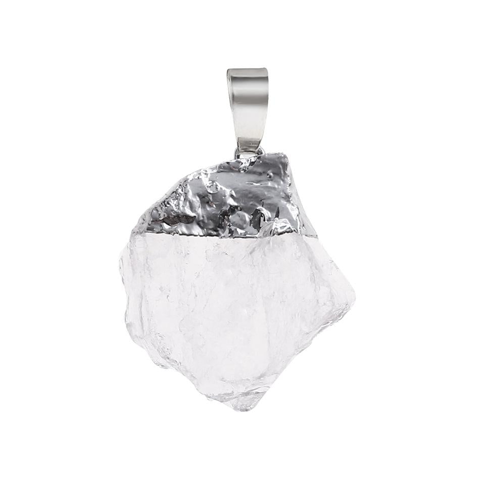 Rough Crystal Stone Pendants for Necklace