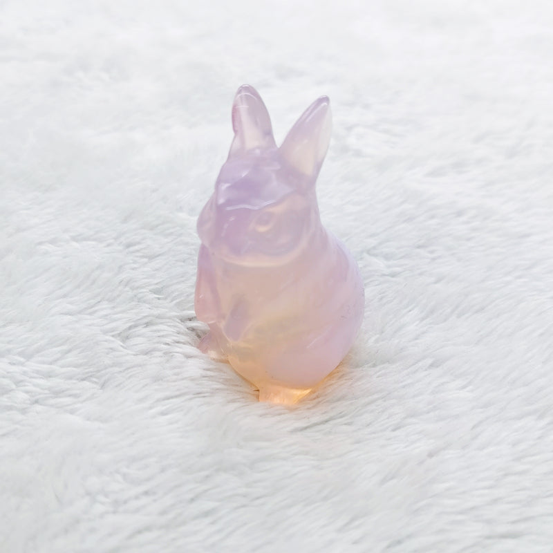 Crystal Small Rabbits Carvings 5CM
