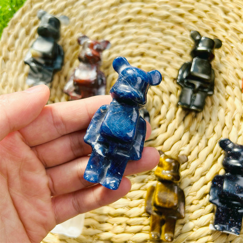 Crystal Cartoon Bear Carvings
