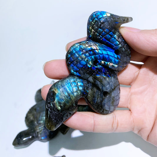 Labradorite Snake Carvings