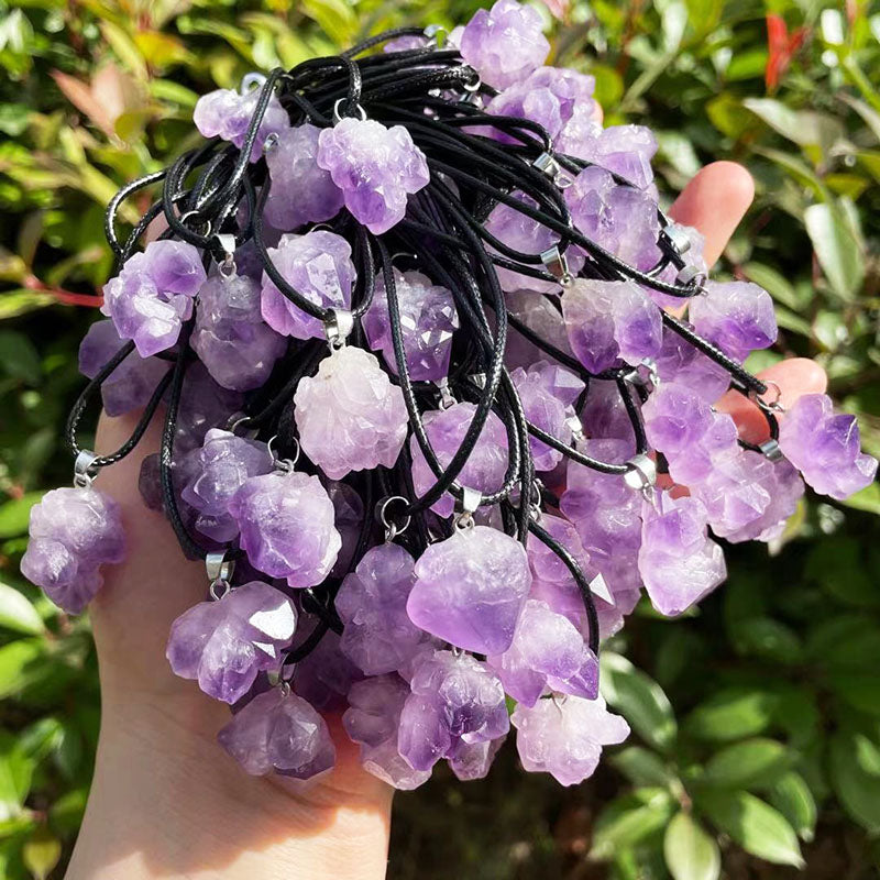 Amethyst Rough Stone Necklace