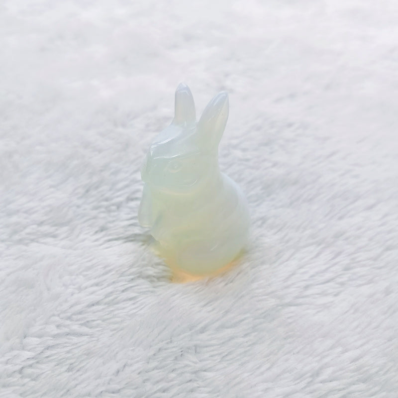 Crystal Small Rabbits Carvings 5CM