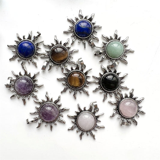 Sun Charms Crystal Pendants