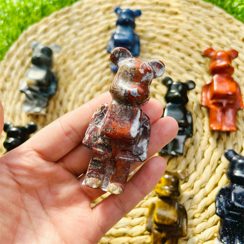 Crystal Cartoon Bear Carvings