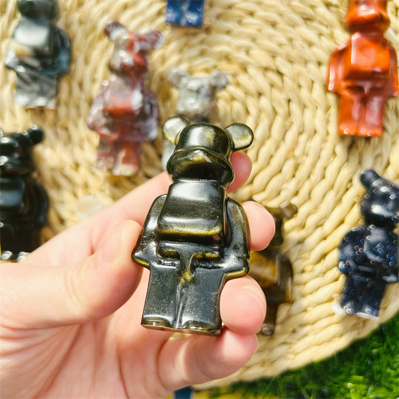 Crystal Cartoon Bear Carvings