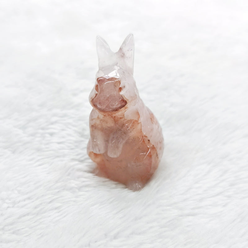 Crystal Small Rabbits Carvings 5CM