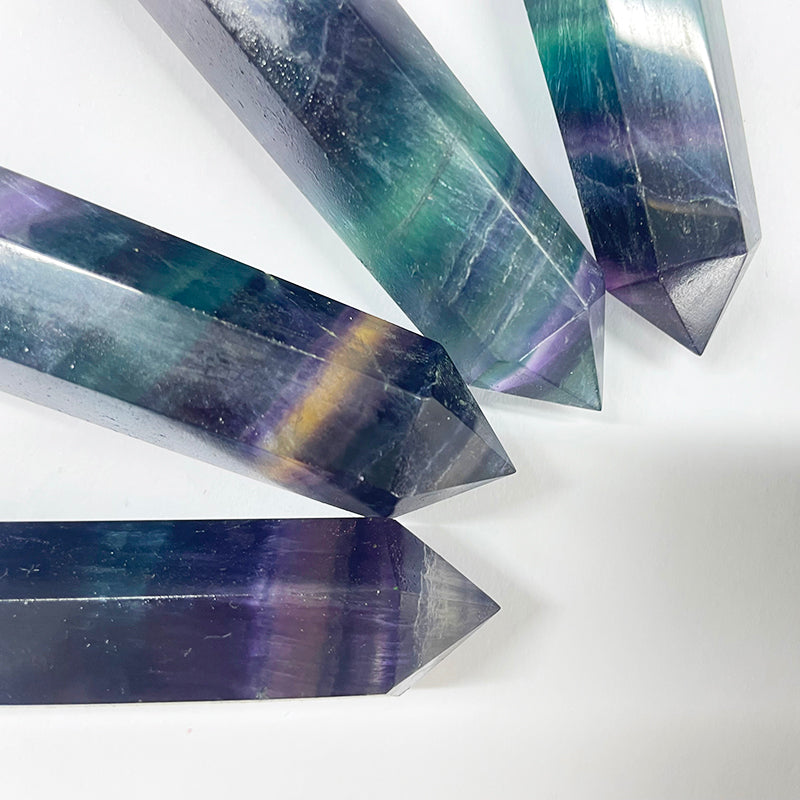 Rainbow Fluorite Point Wands