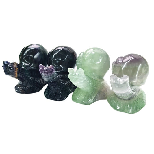 Fluorite Snail Carvings