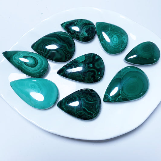 Malachite Drop Shape Pendants