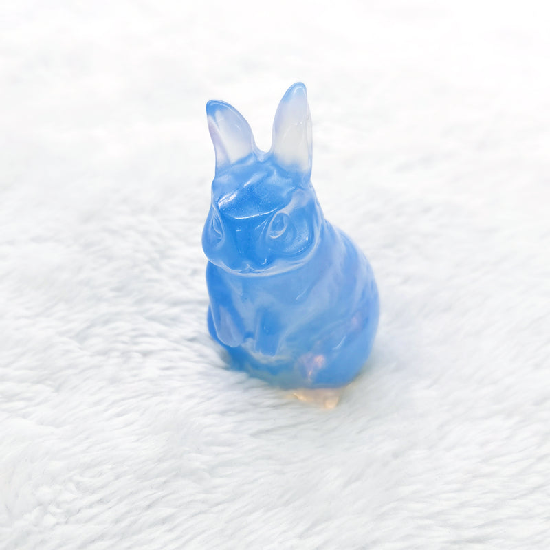 Crystal Small Rabbits Carvings 5CM