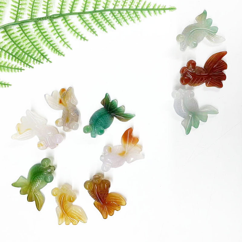 4.5cm Agate Goldfish Carvings