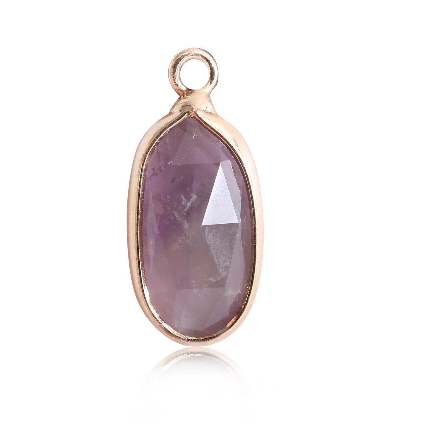 Oval Crystal Irregular Cut Pendants for Necklace