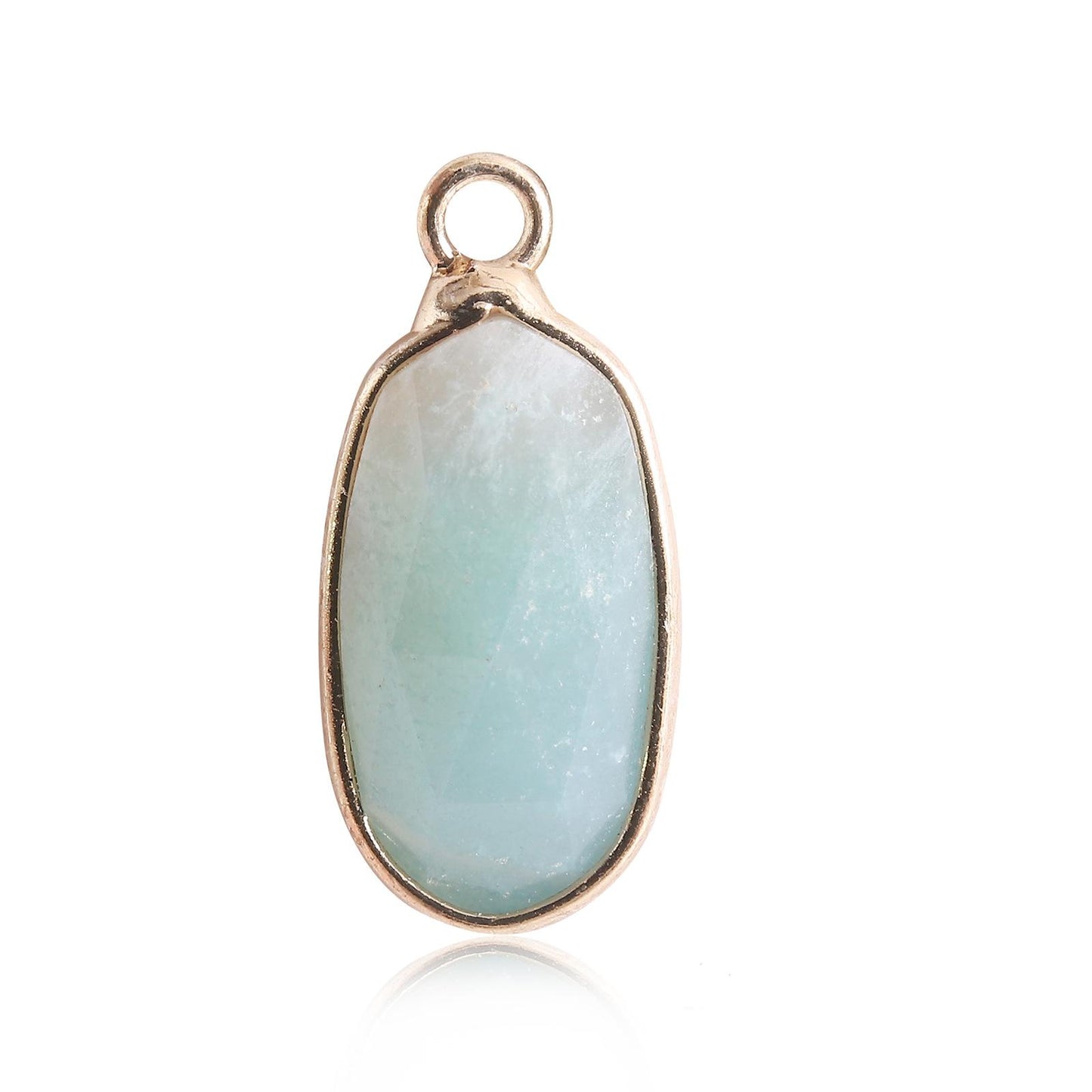 Oval Crystal Irregular Cut Pendants for Necklace