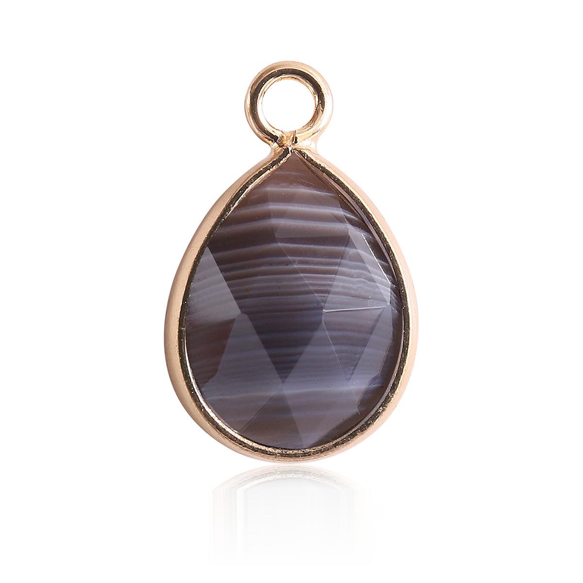Waterdrop Crystal Irregular Cut Pendants for Necklace