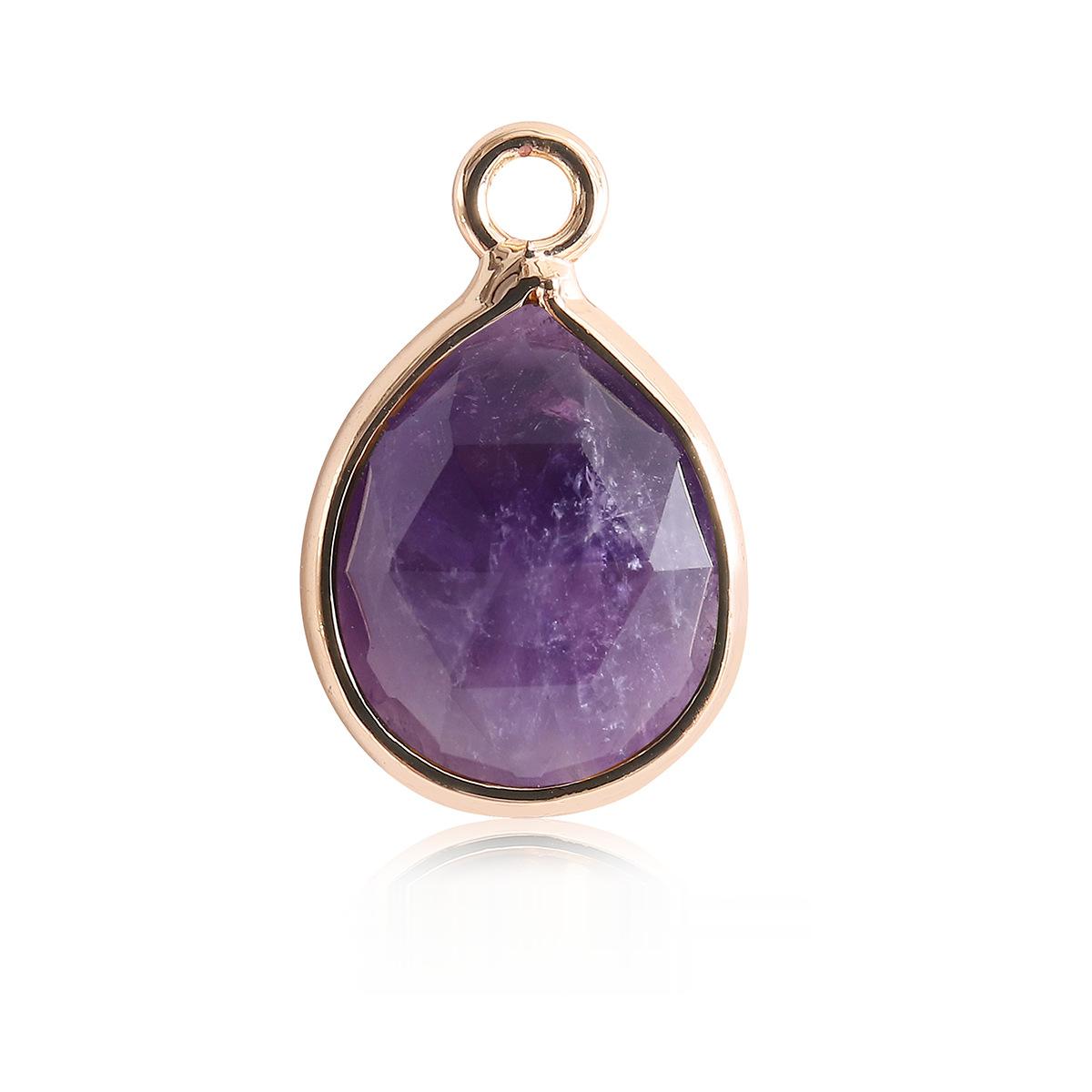 Waterdrop Crystal Irregular Cut Pendants for Necklace