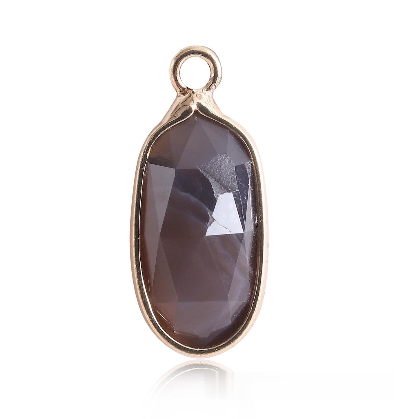Oval Crystal Irregular Cut Pendants for Necklace