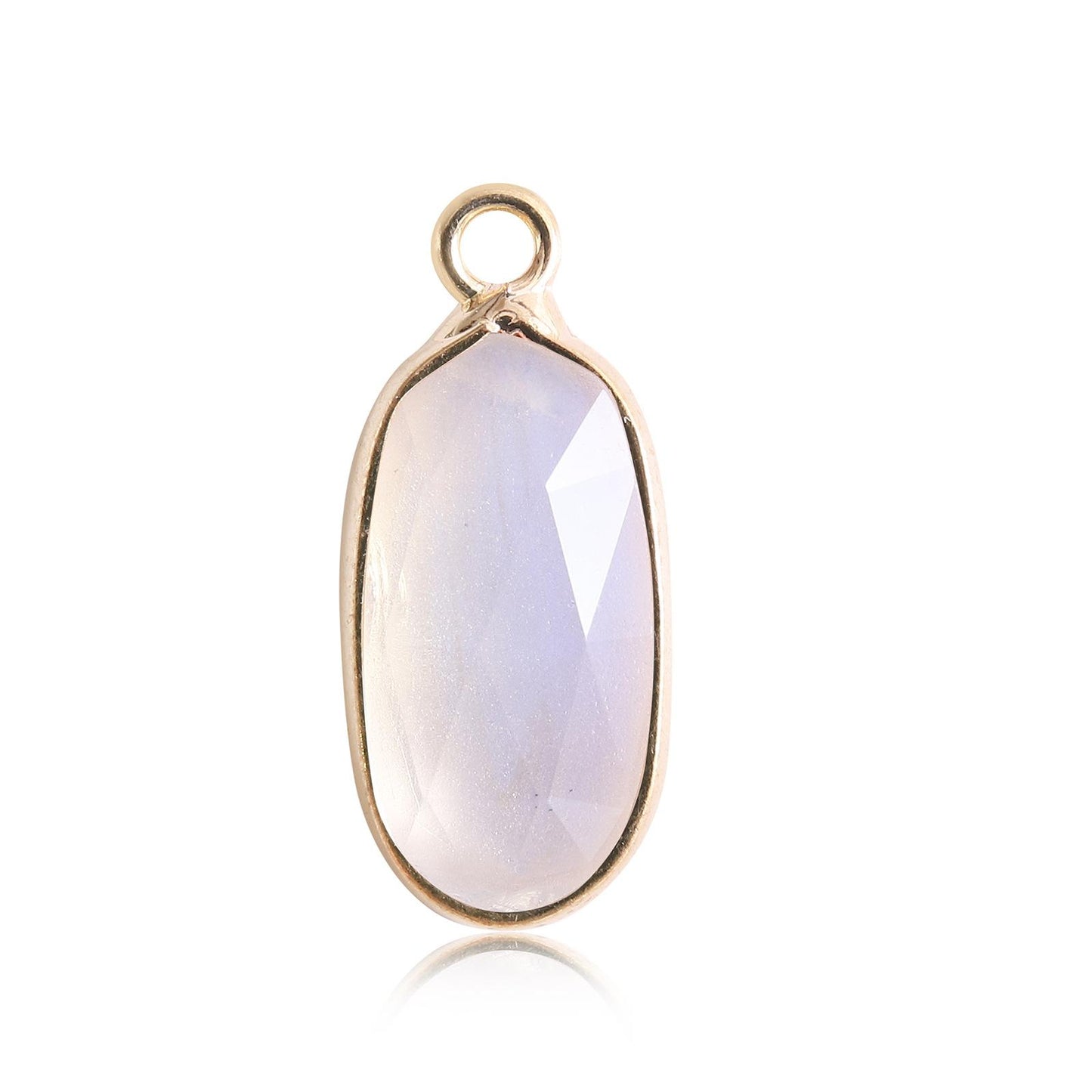 Oval Crystal Irregular Cut Pendants for Necklace