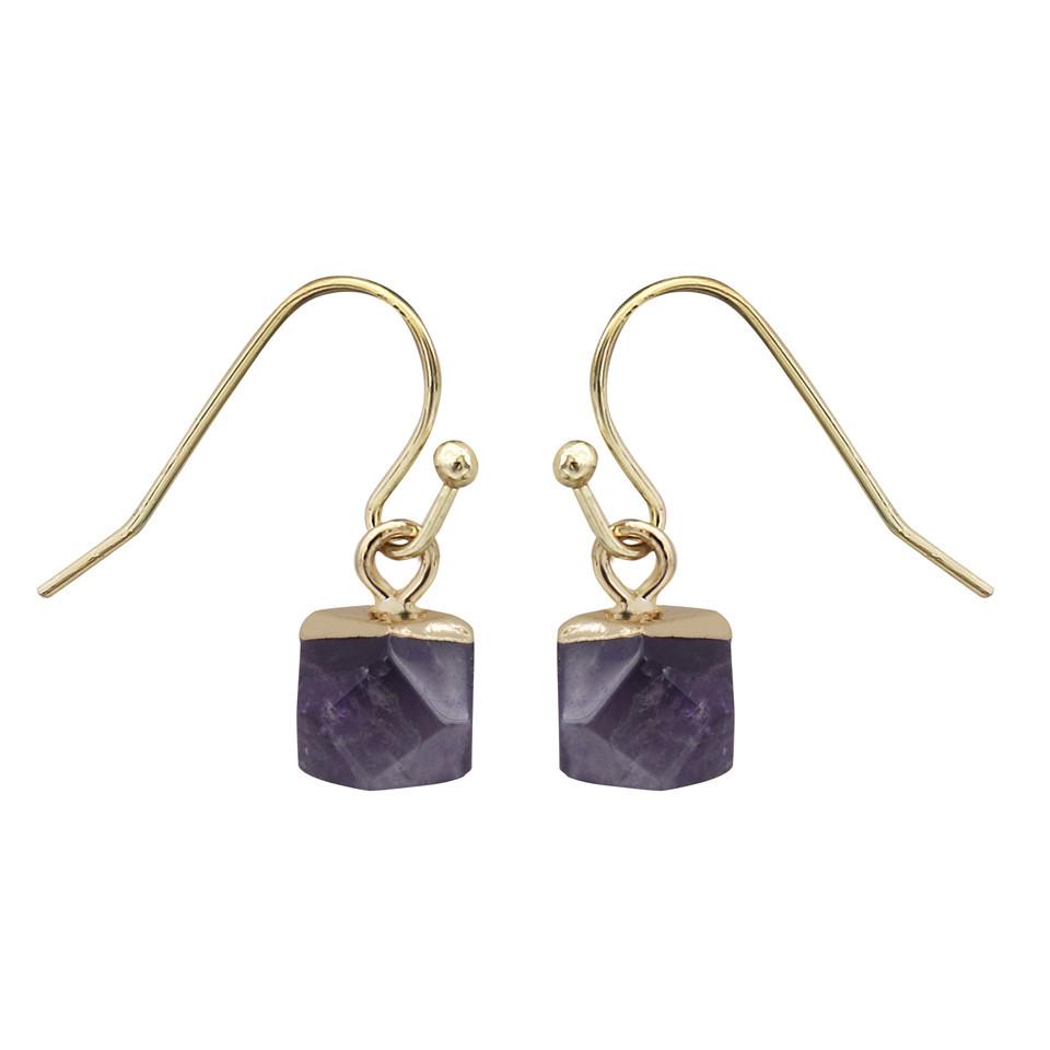 Crystal Polyhedron Earrings