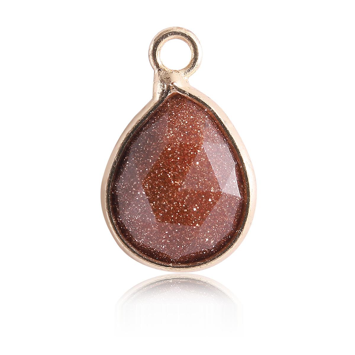 Waterdrop Crystal Irregular Cut Pendants for Necklace