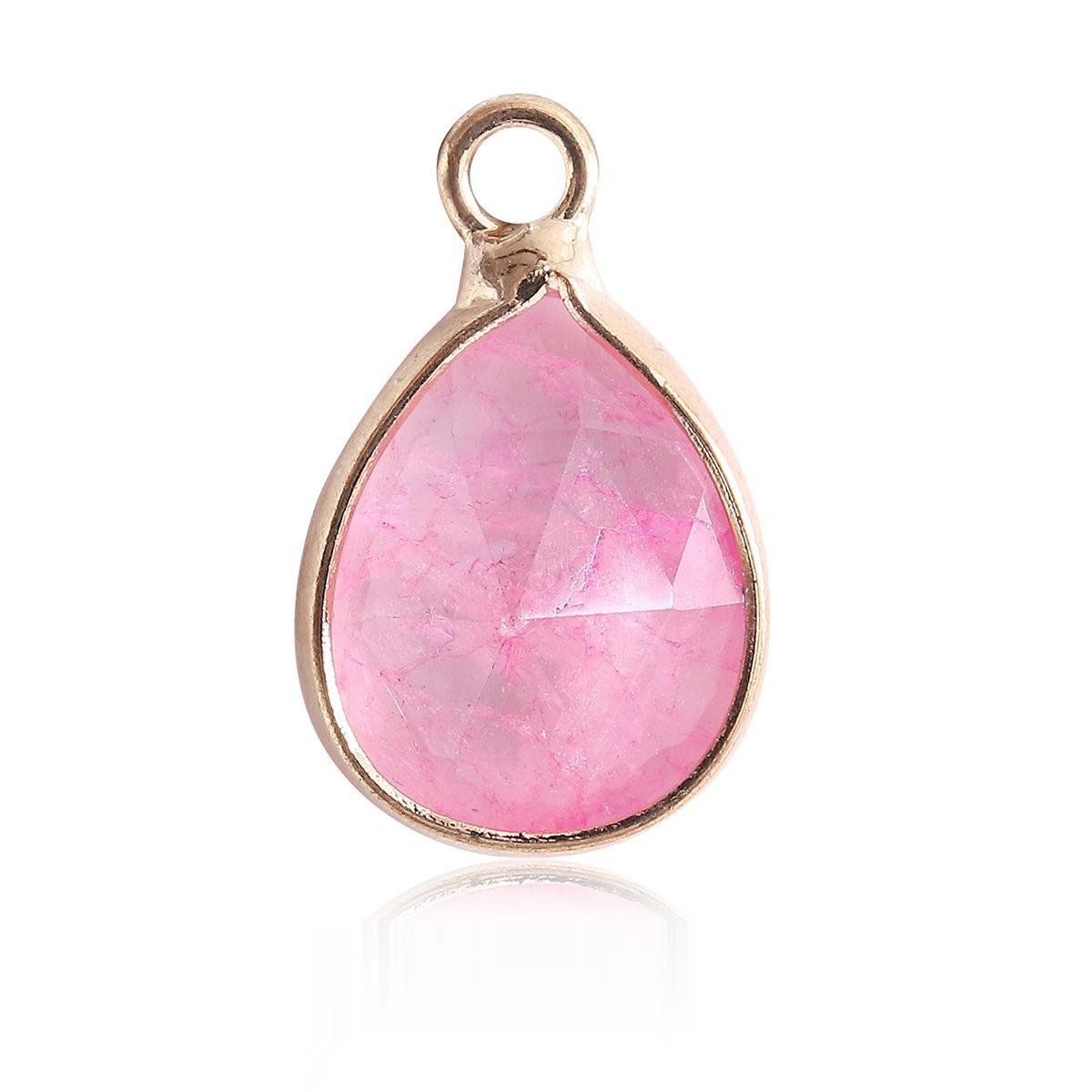 Waterdrop Crystal Irregular Cut Pendants for Necklace