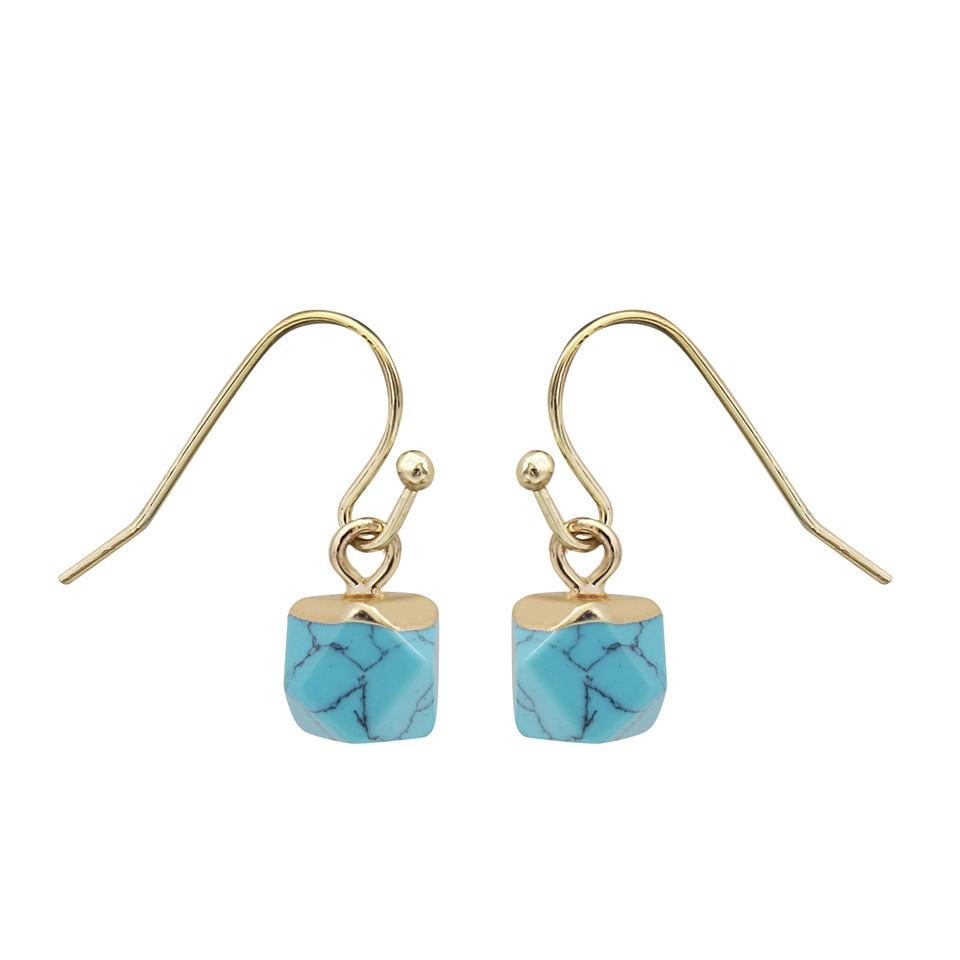 Crystal Polyhedron Earrings