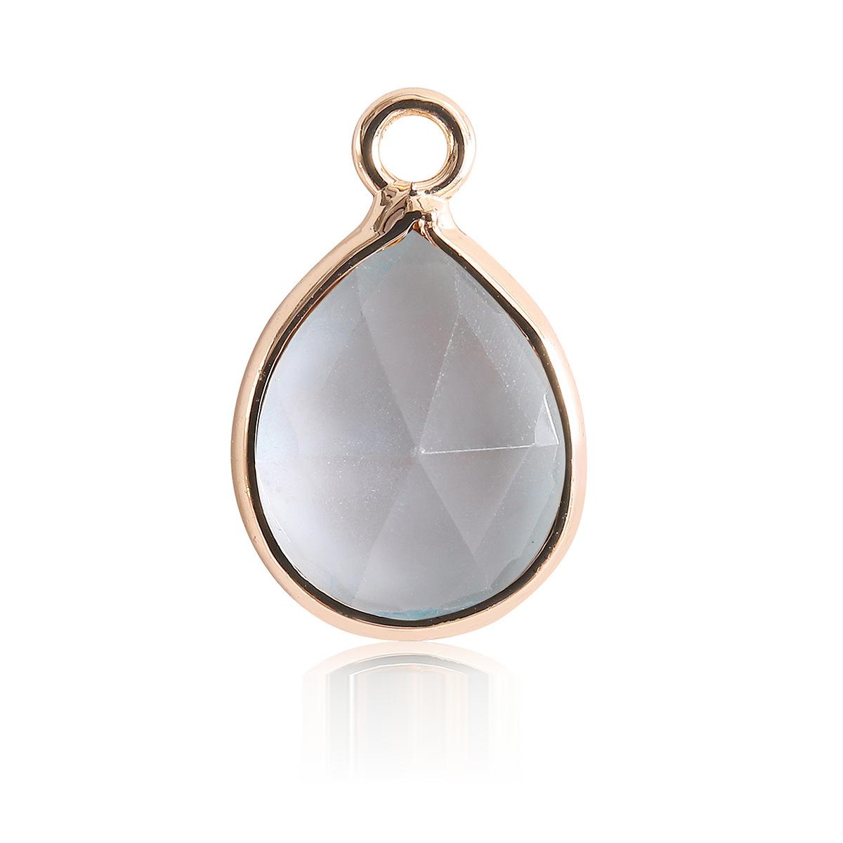 Waterdrop Crystal Irregular Cut Pendants for Necklace