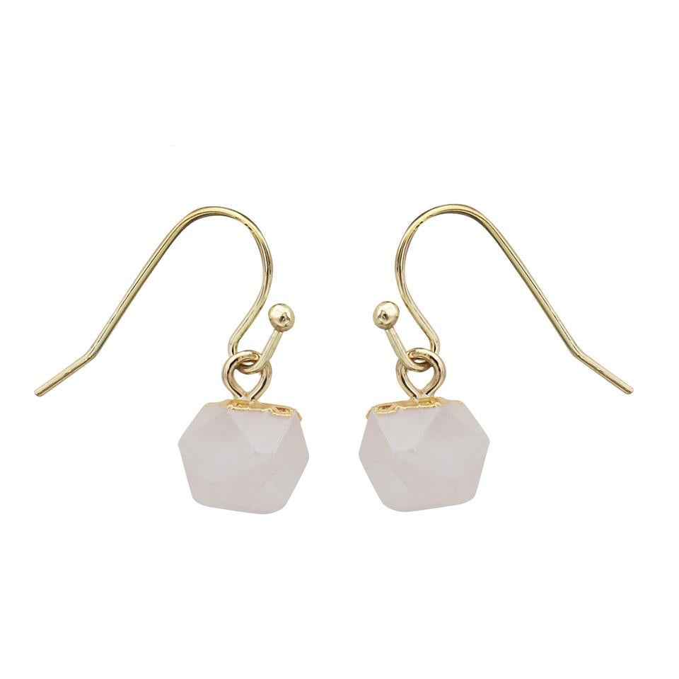 Crystal Polyhedron Earrings